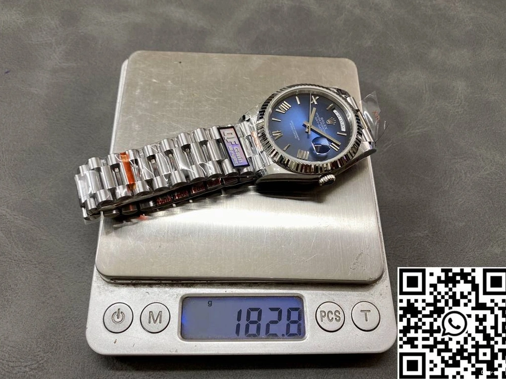 Dial Day 228239-0076 QF Steel Rolex Deep Factory Tungsten Blue v5 Date 0319